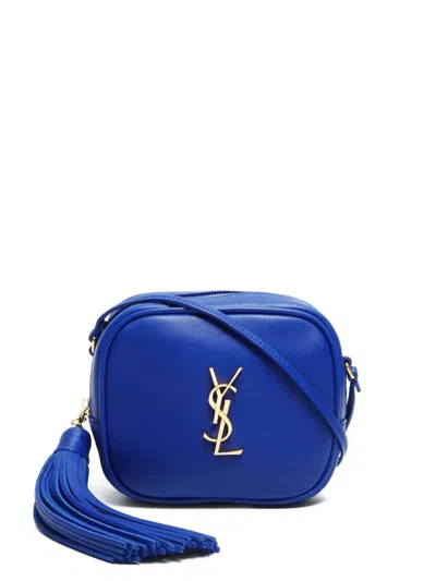Pre-owned Saint Laurent 2010-2020s Leather Crossbody Bag In Blue