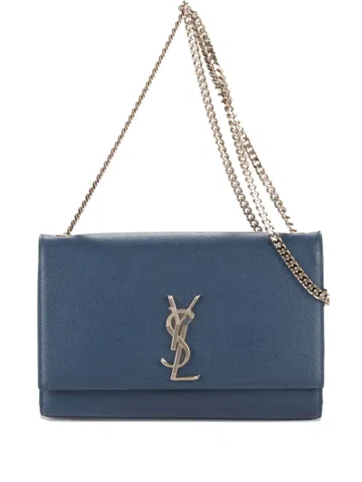 Pre-owned Saint Laurent 2010 Kate Shoulder Bag In Blue