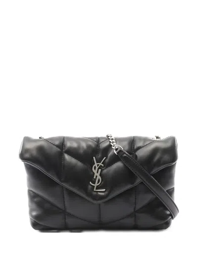 Pre-owned Saint Laurent 2010 Lulu Puffer Shoulder Bag In Black