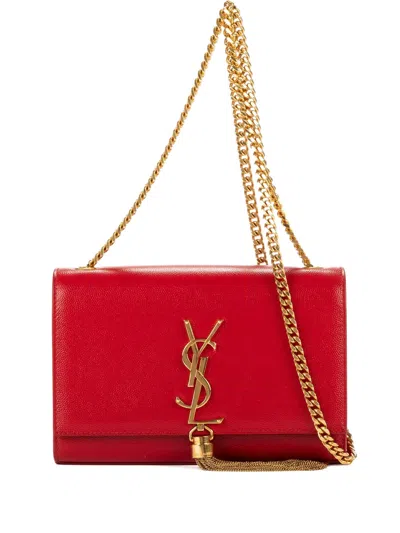 Pre-owned Saint Laurent 2010 Medium Kate Shoulder Bag In Red