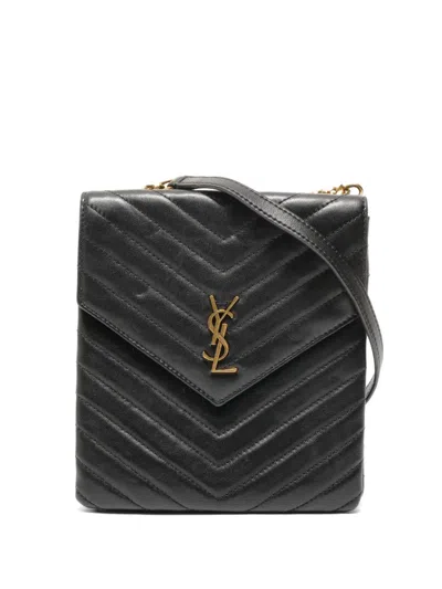 Pre-owned Saint Laurent 2010-2020s Matelasse Cassandra Shoulder Bag In Black