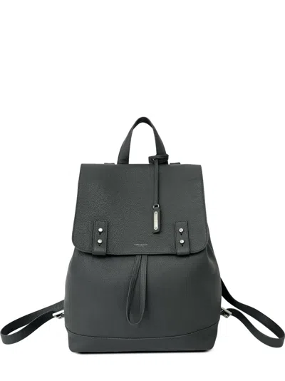 Pre-owned Saint Laurent 2010-2026 Grained Calfskin Sac De Jour Backpack In Grey