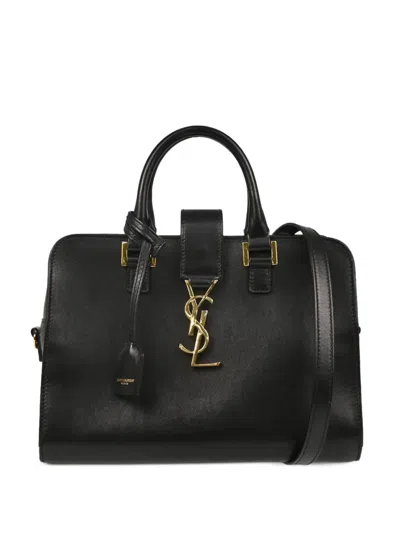 Pre-owned Saint Laurent 2010s Baby Cabas Tote Bag In Black