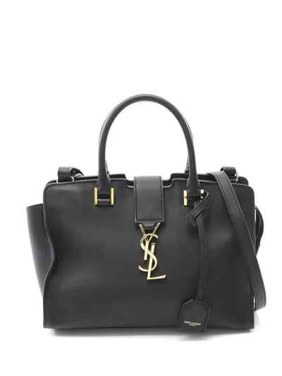 Pre-owned Saint Laurent 2010s Baby Cabas Tote Bag In Black
