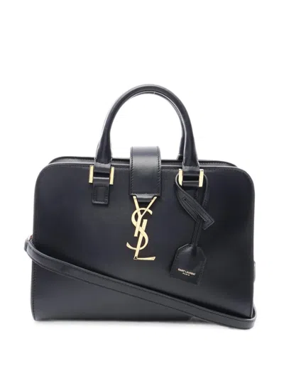 Pre-owned Saint Laurent 2010s Baby Cabas Two-way Handbag In Black
