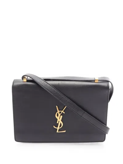 Pre-owned Saint Laurent 2010s Cassandre Shoulder Bag In Black