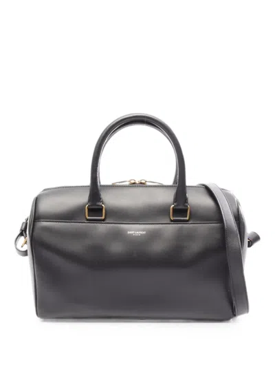 Pre-owned Saint Laurent 2010s Classic Baby Duffle 6 Tote Bag In Black