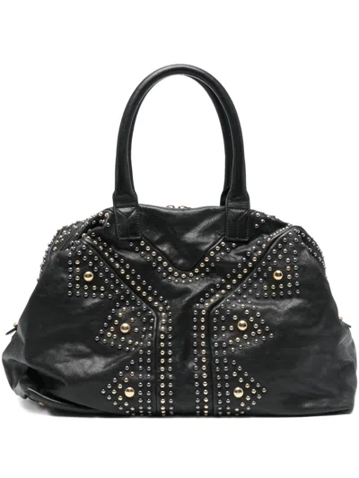 Pre-owned Saint Laurent 2010s Easy Rock Tote Bag In Black