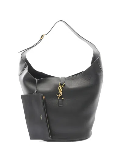 Pre-owned Saint Laurent 2010s Le 5 A 7 Leather Tote Bag In Black