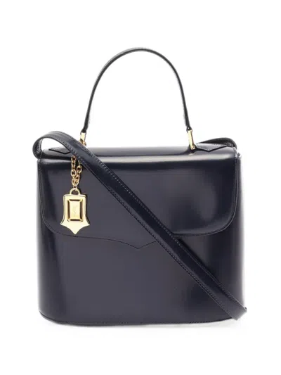 Pre-owned Saint Laurent 2010s Leather Tote Bag In Blue