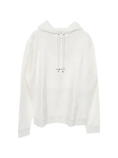 Pre-owned Saint Laurent 2010s Logo-detail Hoodie In White