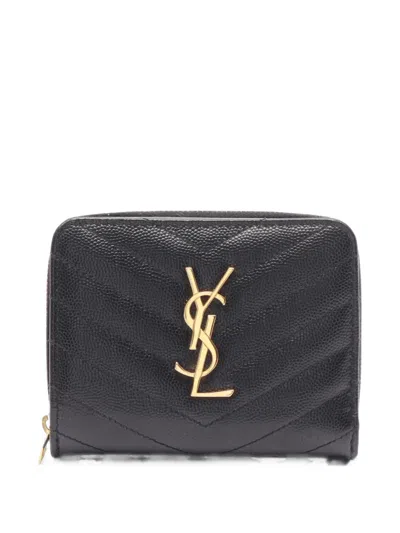 Pre-owned Saint Laurent 2010s Logo-detail Wallet In Black