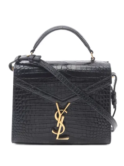 Pre-owned Saint Laurent 2010s Mini Cassandra Handbag In Black