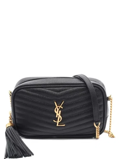Pre-owned Saint Laurent 2010s Mini Lou Cross Body Bag In Black