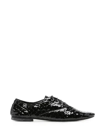 Pre-owned Saint Laurent 2010s Patent-leather Derby Shoes In Black