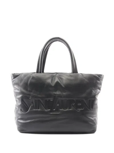 Pre-owned Saint Laurent 2010s Puffer Tote Bag In Black