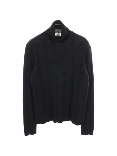 Pre-owned Saint Laurent 2010s Rib-knit Sweater In Black