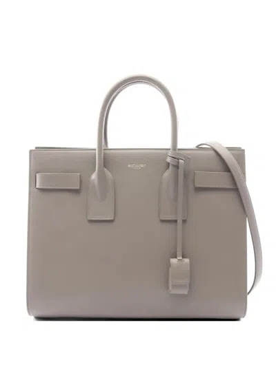 Pre-owned Saint Laurent 2010s Sac De Jour Tote Bag In Gray