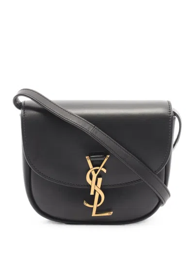 Pre-owned Saint Laurent 2010s Small Gaia Leather Shoulder Bag In Black