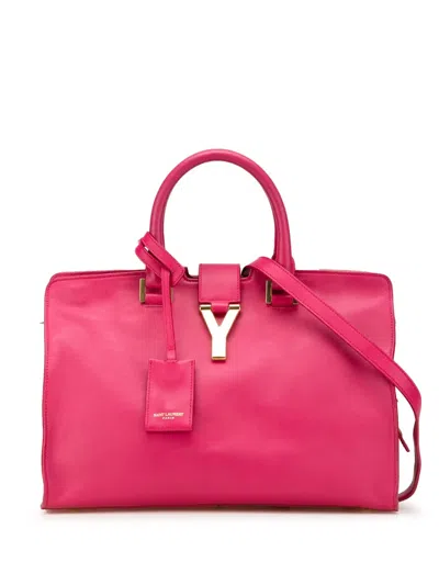 Pre-owned Saint Laurent 2011 Small Calfskin Cabas Chyc Satchel