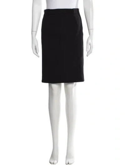 Pre-owned Saint Laurent 2012 Knee-length Skirt In Black