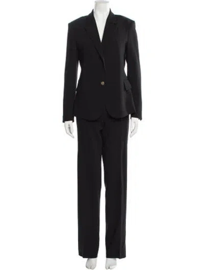 Pre-owned Saint Laurent 2012 Wool Pantsuit In Black