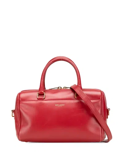 Pre-owned Saint Laurent 2013-2024 Baby Leather Classic Duffle Satchel