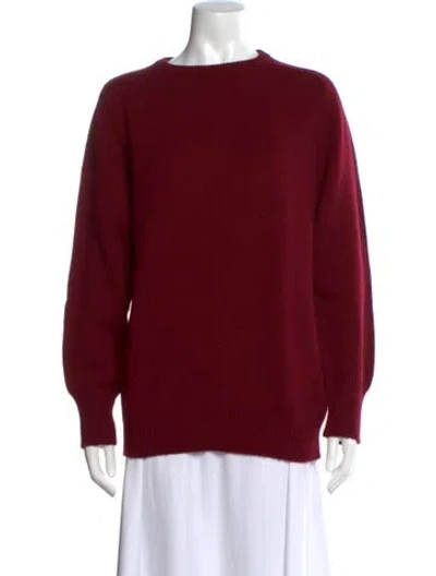 Pre-owned Saint Laurent 2013 Camel Hair Sweater In Red