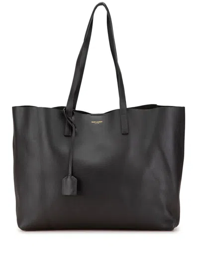 Pre-owned Saint Laurent 2013 Large East/west Shopping Tote Bag In Grey