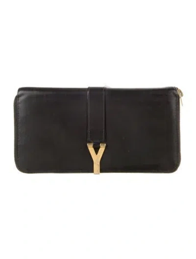 Pre-owned Saint Laurent 2013 Leather Wallet In Black