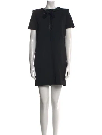 Pre-owned Saint Laurent 2013 Mini Dress In Black