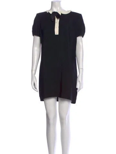 Pre-owned Saint Laurent 2013 Mini Dress In Black