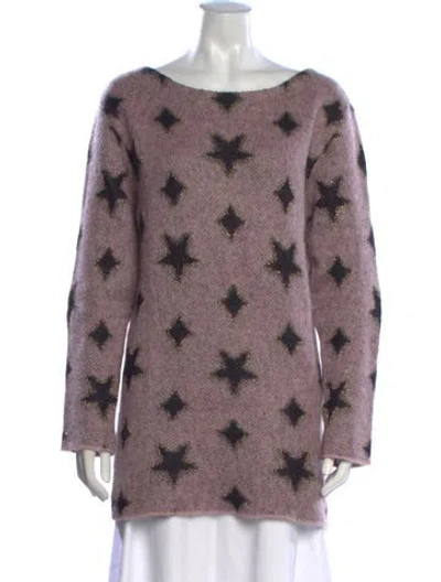 Pre-owned Saint Laurent 2013 Mohair Sweater In Purple