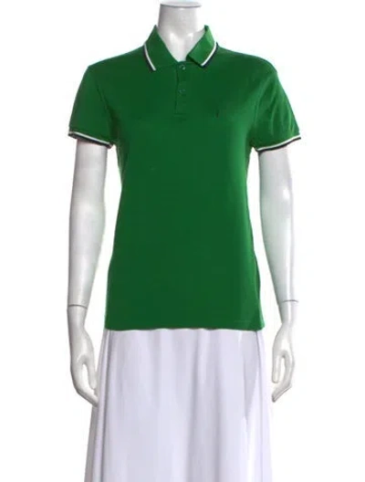 Pre-owned Saint Laurent 2013 Short Sleeve Polo In Green