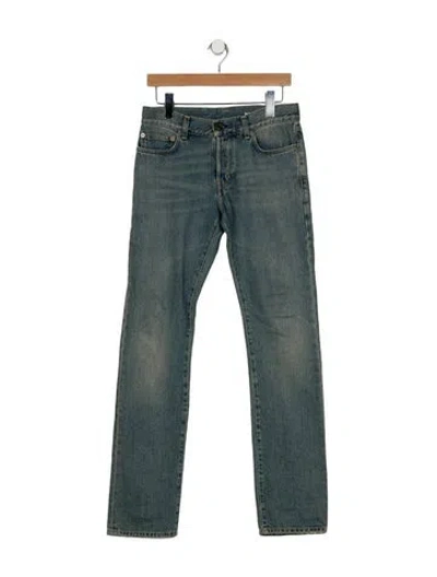 Pre-owned Saint Laurent 2013 Straight Leg Jeans In Blue