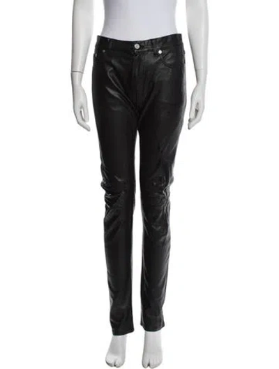 Pre-owned Saint Laurent 2013 Straight Leg Pants In Black