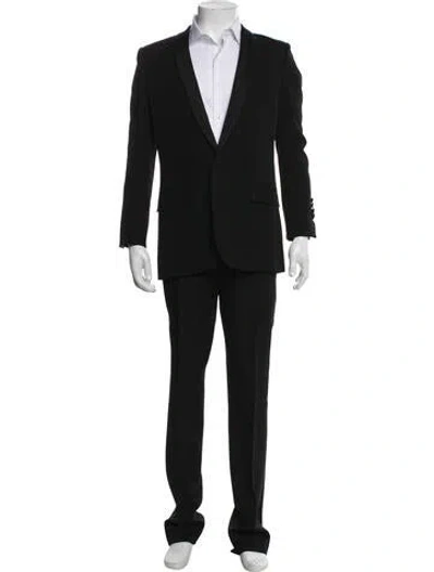 Pre-owned Saint Laurent 2013 Tuxedo Two-piece Suit In Black