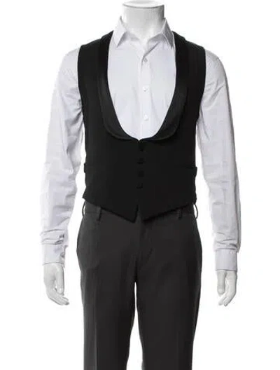 Pre-owned Saint Laurent 2013 Wool Vest In Black