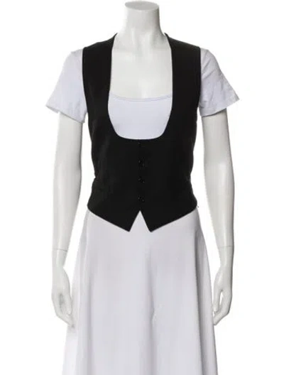 Pre-owned Saint Laurent 2013 Wool Vest In White