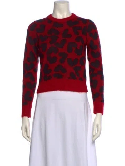 Pre-owned Saint Laurent 2014 Mohair Sweater In Red