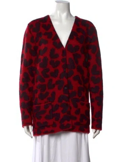 Pre-owned Saint Laurent 2014 Mohair Sweater In Red