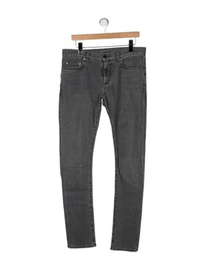 Pre-owned Saint Laurent 2014 Skinny Jeans In Gray