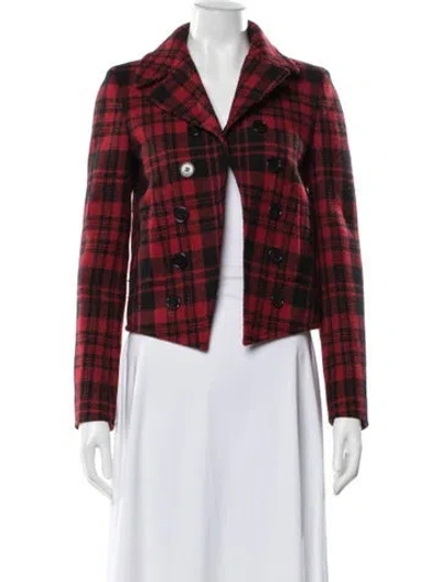 Pre-owned Saint Laurent 2014 Wool Blazer In Red