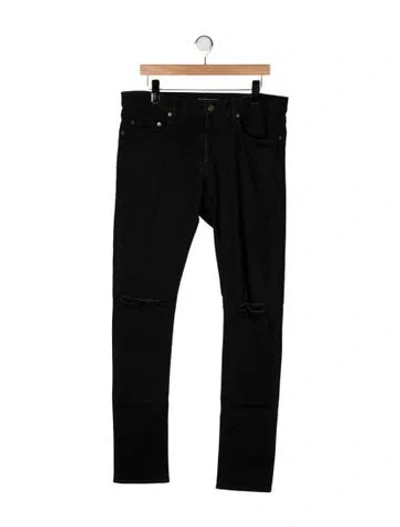 Pre-owned Saint Laurent 2014-2015 Skinny Jeans In Black