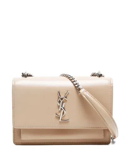 Pre-owned Saint Laurent 2015-2020s Kate Shoulder Bag In Neutral