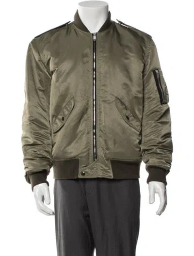 Pre-owned Saint Laurent 2015 Bomber Jacket In Green