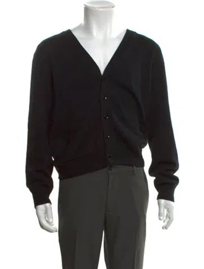Pre-owned Saint Laurent 2015 Cashmere Cardigan In Black