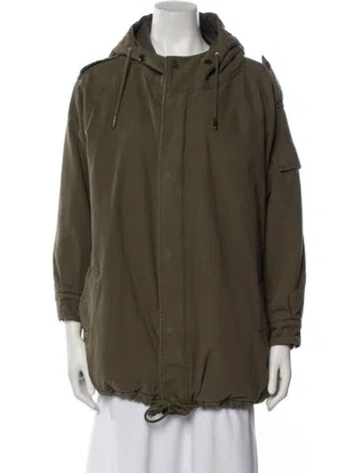 Pre-owned Saint Laurent 2015 Coat In Green