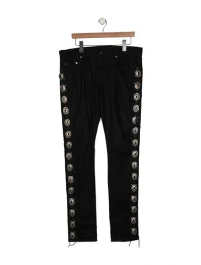Pre-owned Saint Laurent 2015 Concho Skinny Jeans In Black