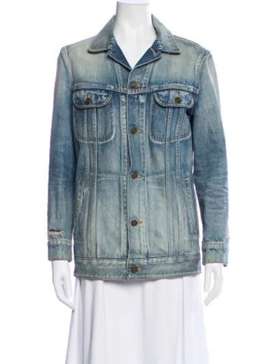 Pre-owned Saint Laurent 2015 Denim Jacket In Blue